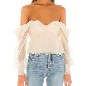 Revolve Burna Blouse Size M worn once